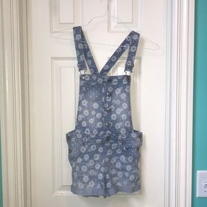 💐CHEROKEE Floral Denim Overalls💐